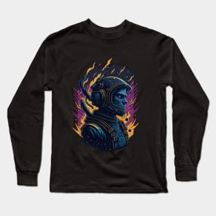 Space Trip - Drip Neon Long Sleeve T-Shirt